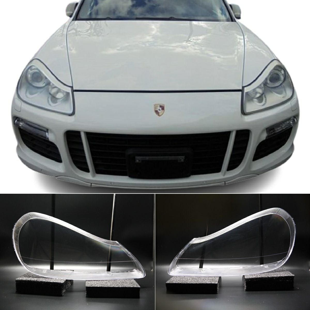 ポルシェ カイエン 957 ヘッドライトレンズ | TAISHUパーツダイレクト